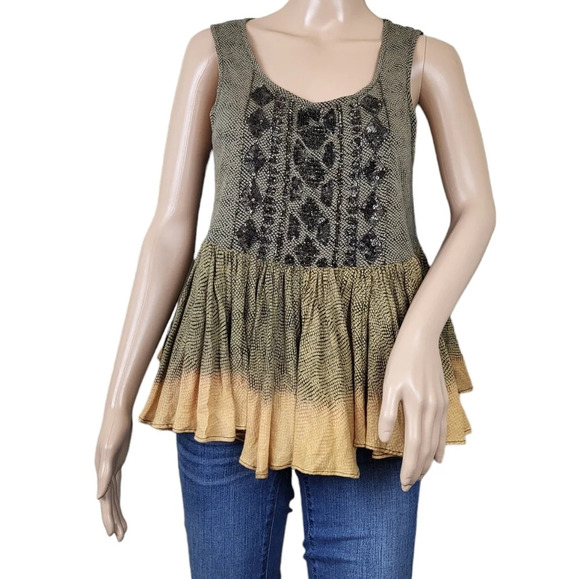Anthropologie Akemi & Kin Anaphora Ombré Peplum - Picture 1 of 4